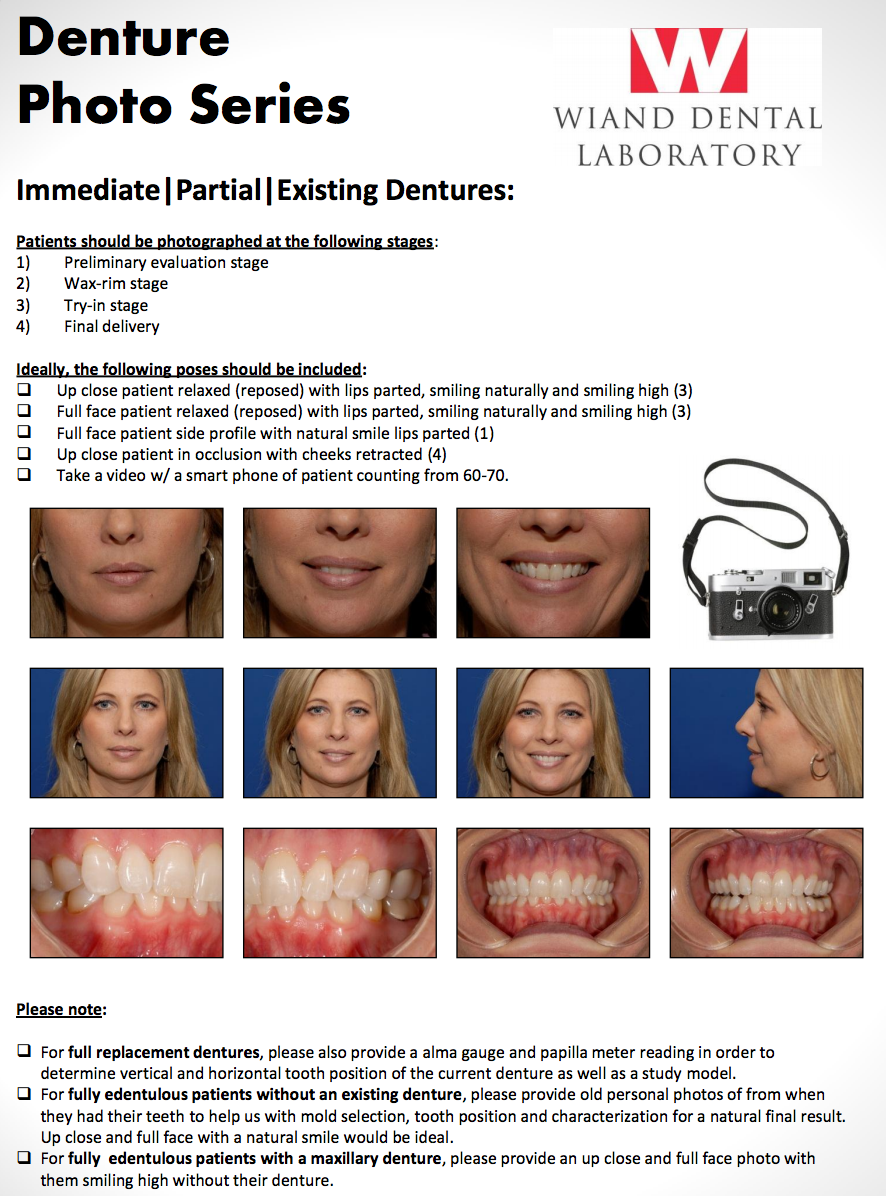 WIand Dental Lab Denture Photo Series