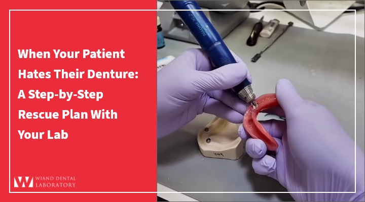 When Your Patient Hates Their Denture: A Step-by-Step Rescue Plan With Your Lab