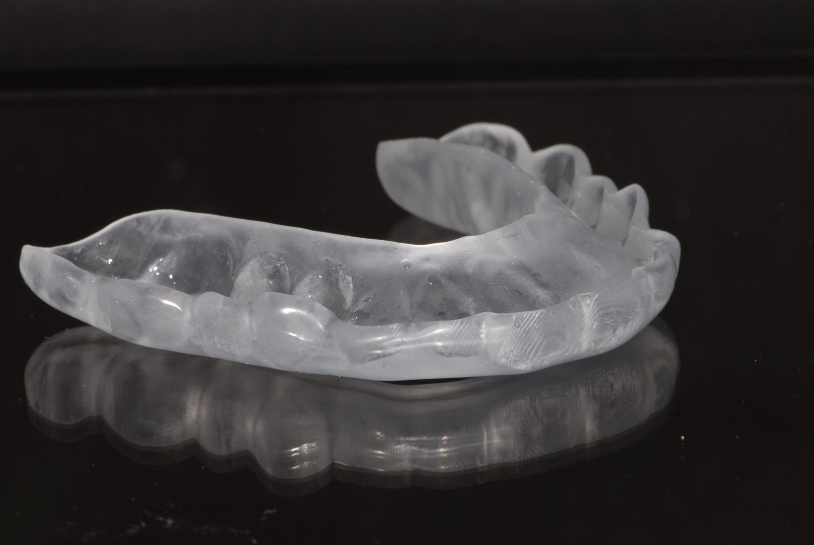 Thermoplastic 3D-printed nightguard (placeholder photo)